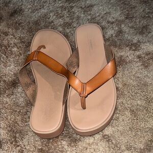 Brown Leather Women's Sandals
